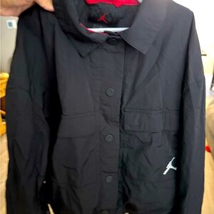Boys Air Jordan Flight, black lightweight jacket.
